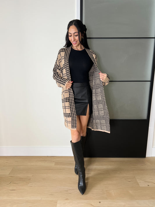 Remi Houndstooth Cardigan