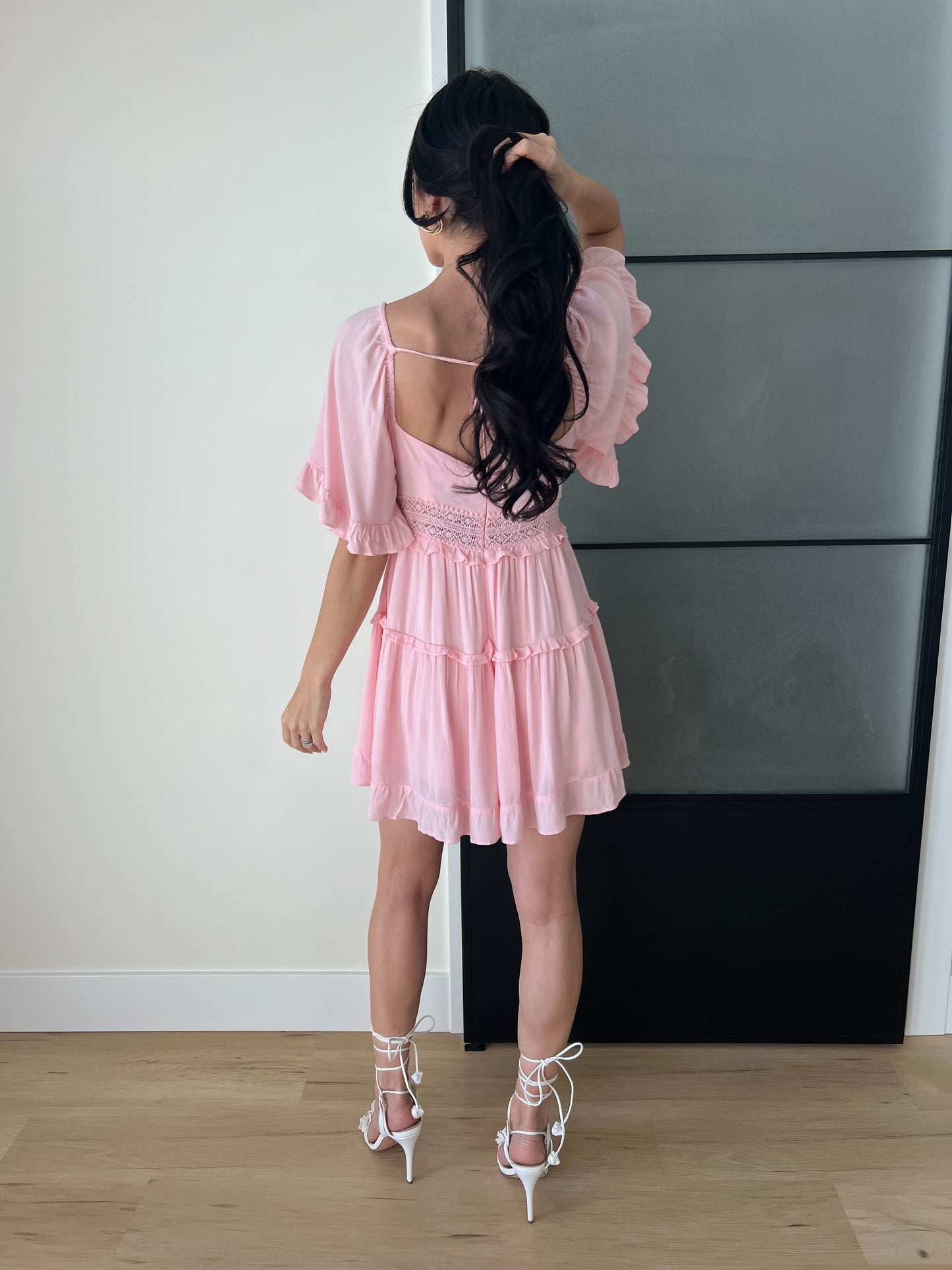 Spring Fling Mini Dress- Pink