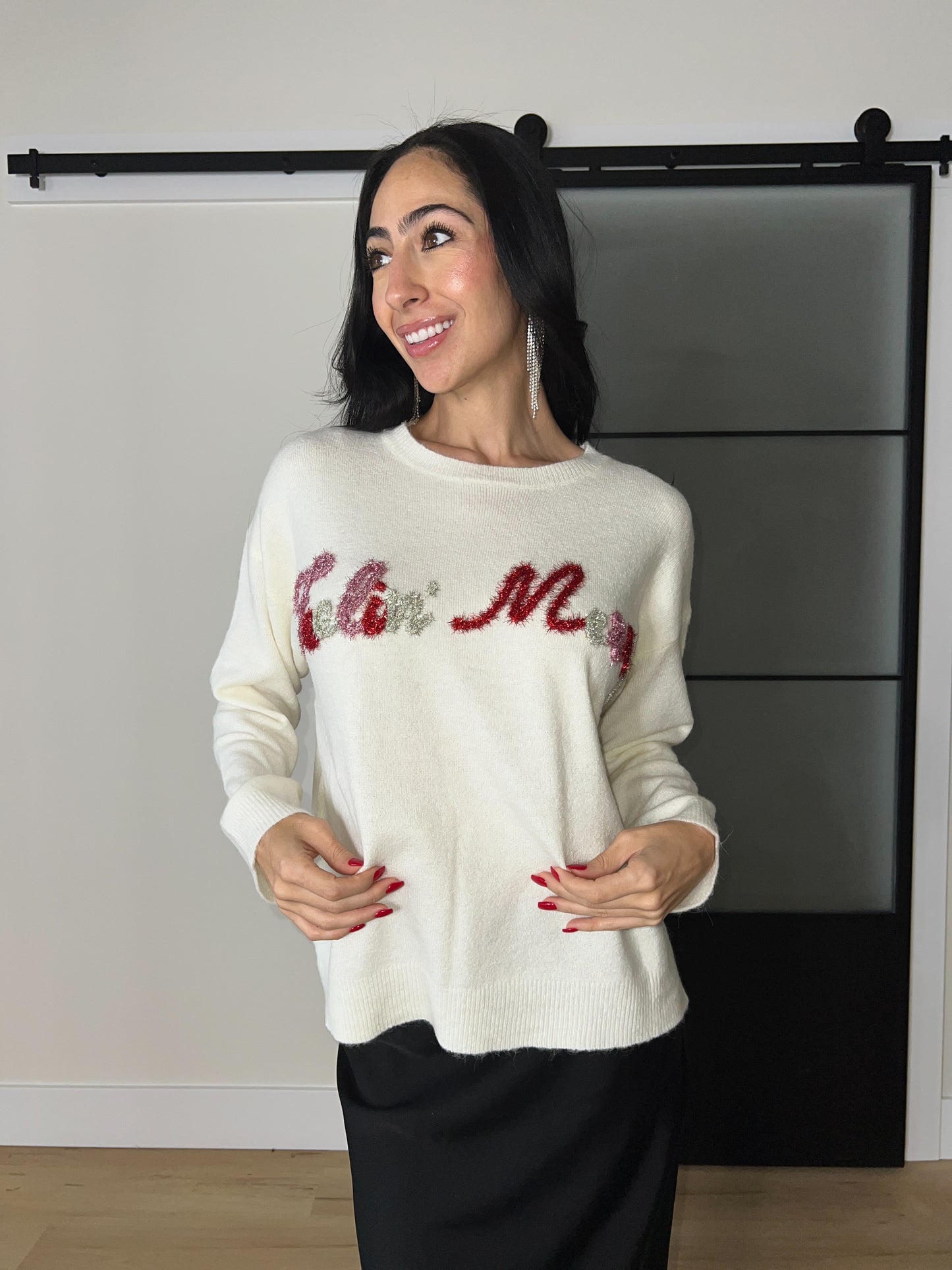 Feelin Merry Pullover Sweater- FINAL SALE