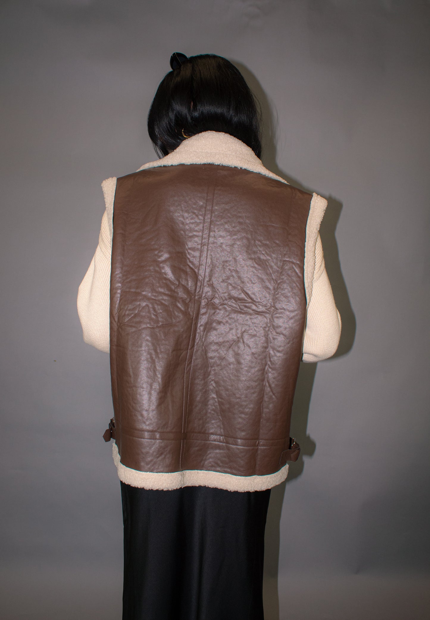 Mable Faux Leather Vest