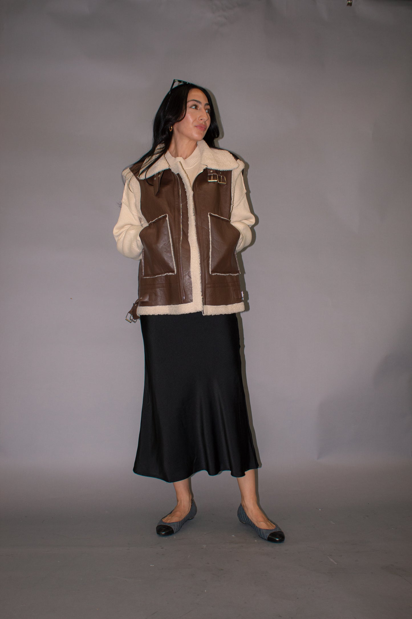 Mable Faux Leather Vest