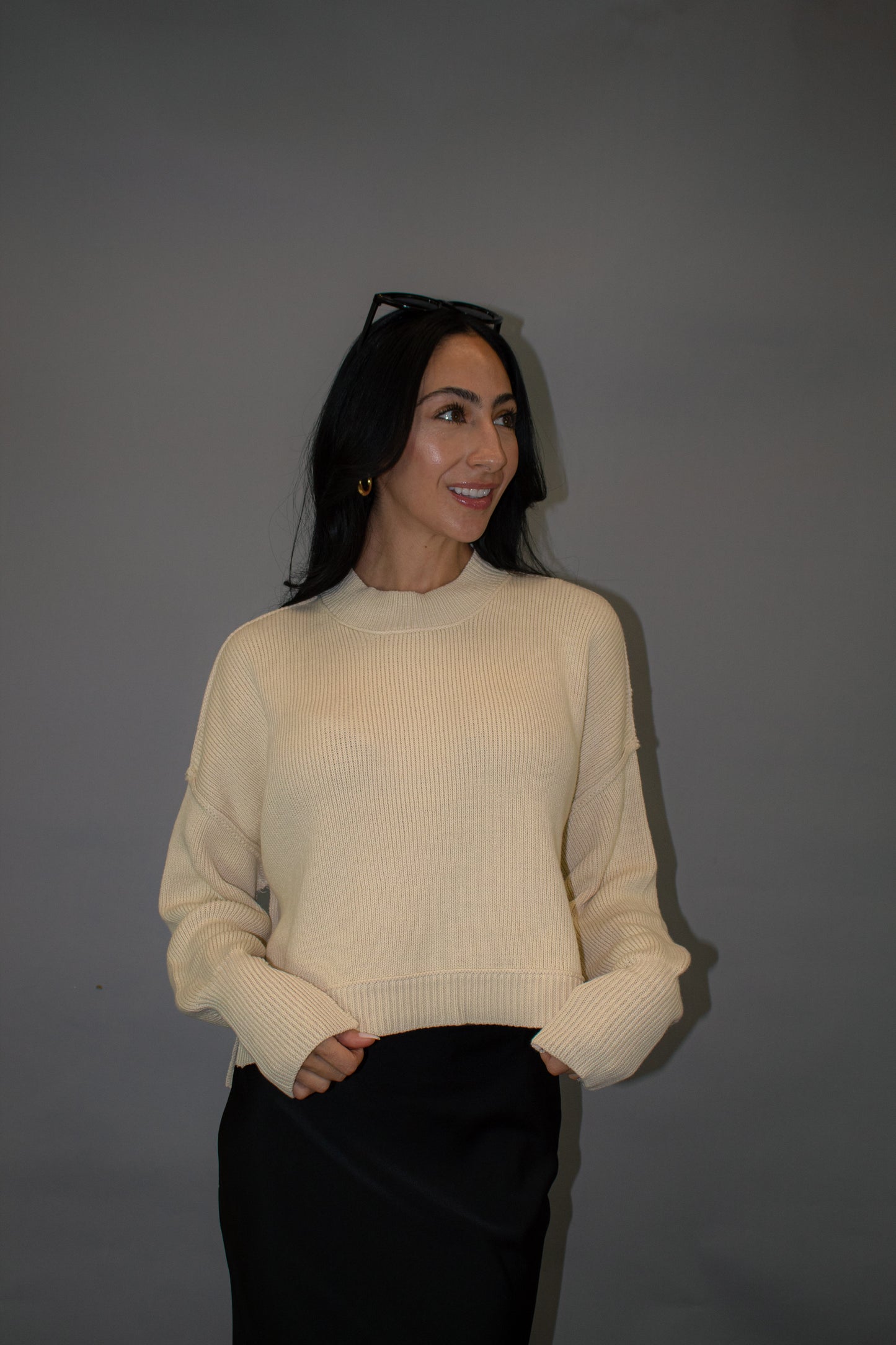 Pumpkin Chai Mockneck Sweater