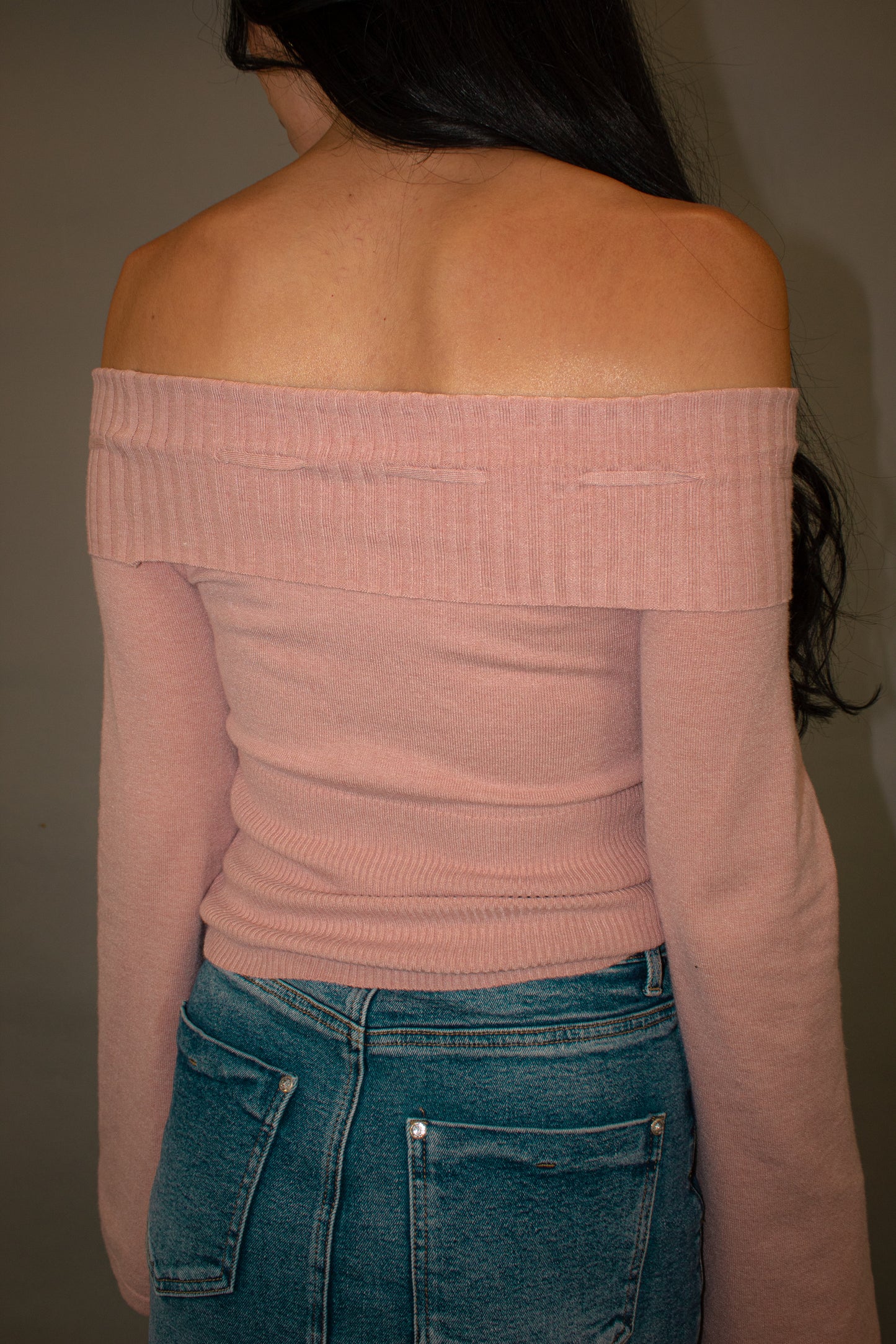 French Kiss Off The Shoulder Sweater