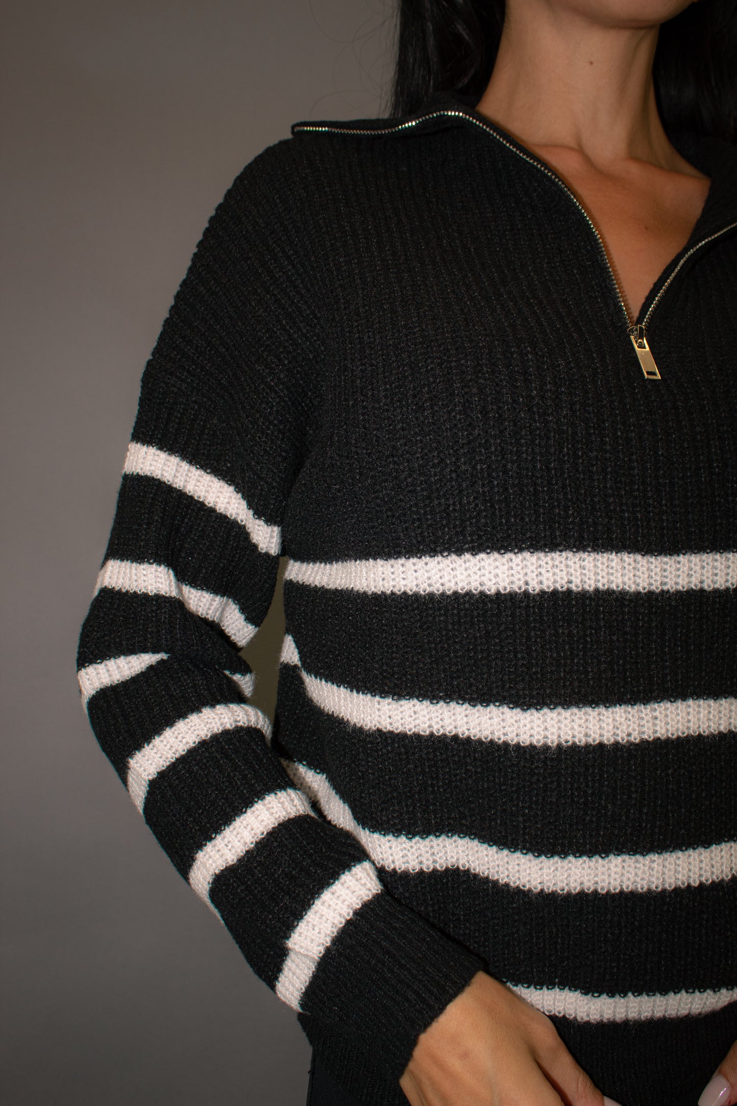 Uptown Girl Striped Sweater