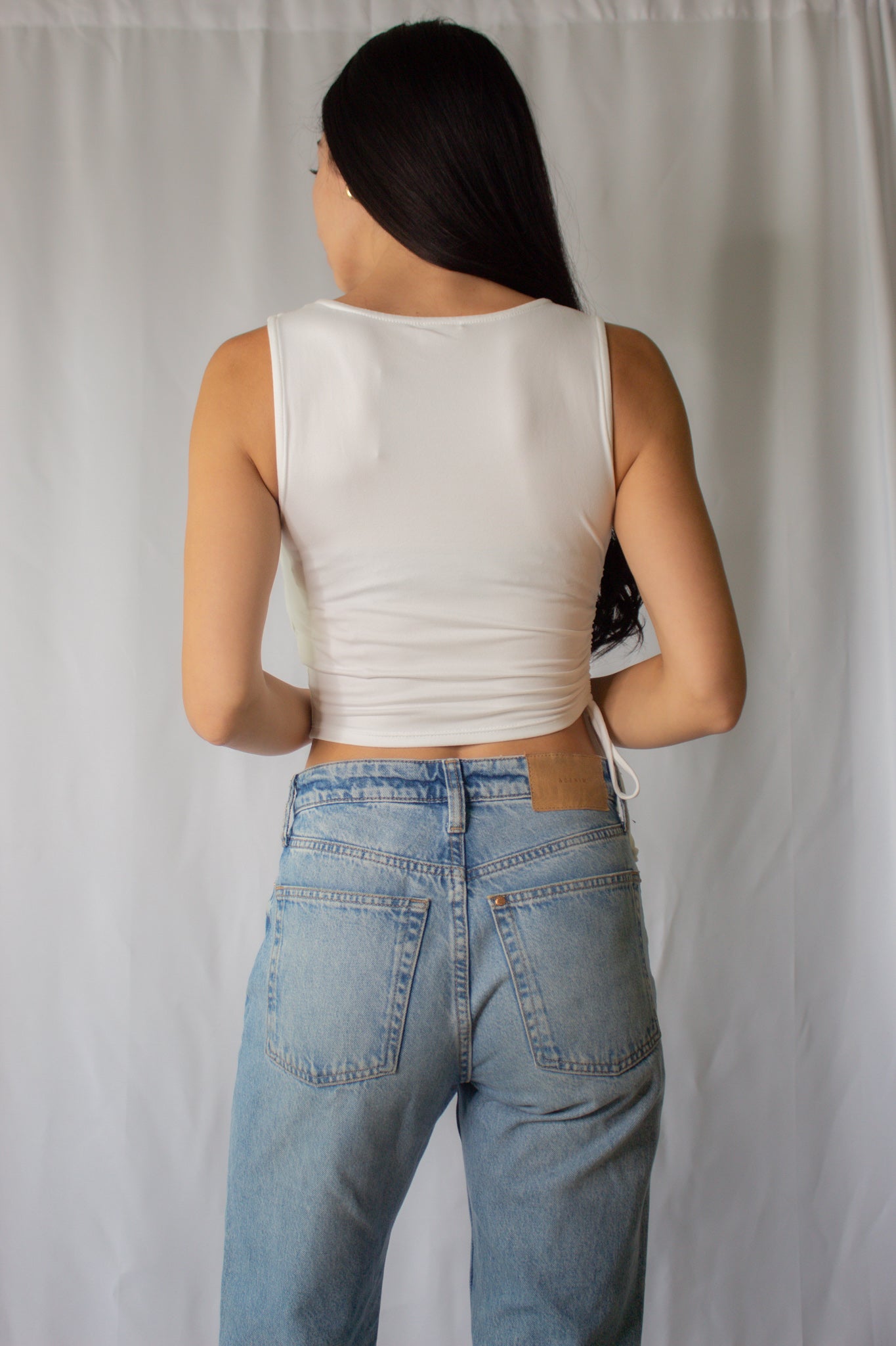 Cut-out White Tank-FINAL SALE