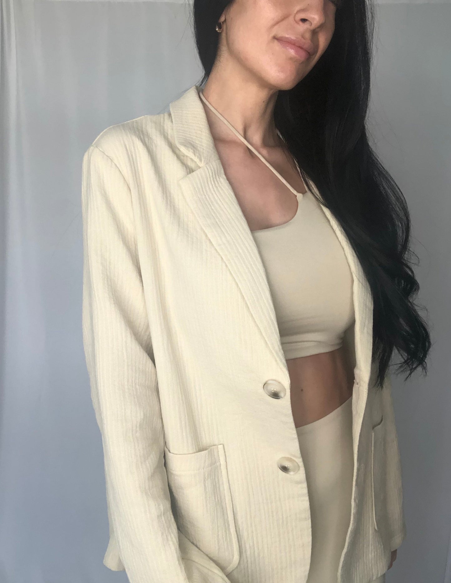 Easy Going Linen Blazer-FINAL SALE