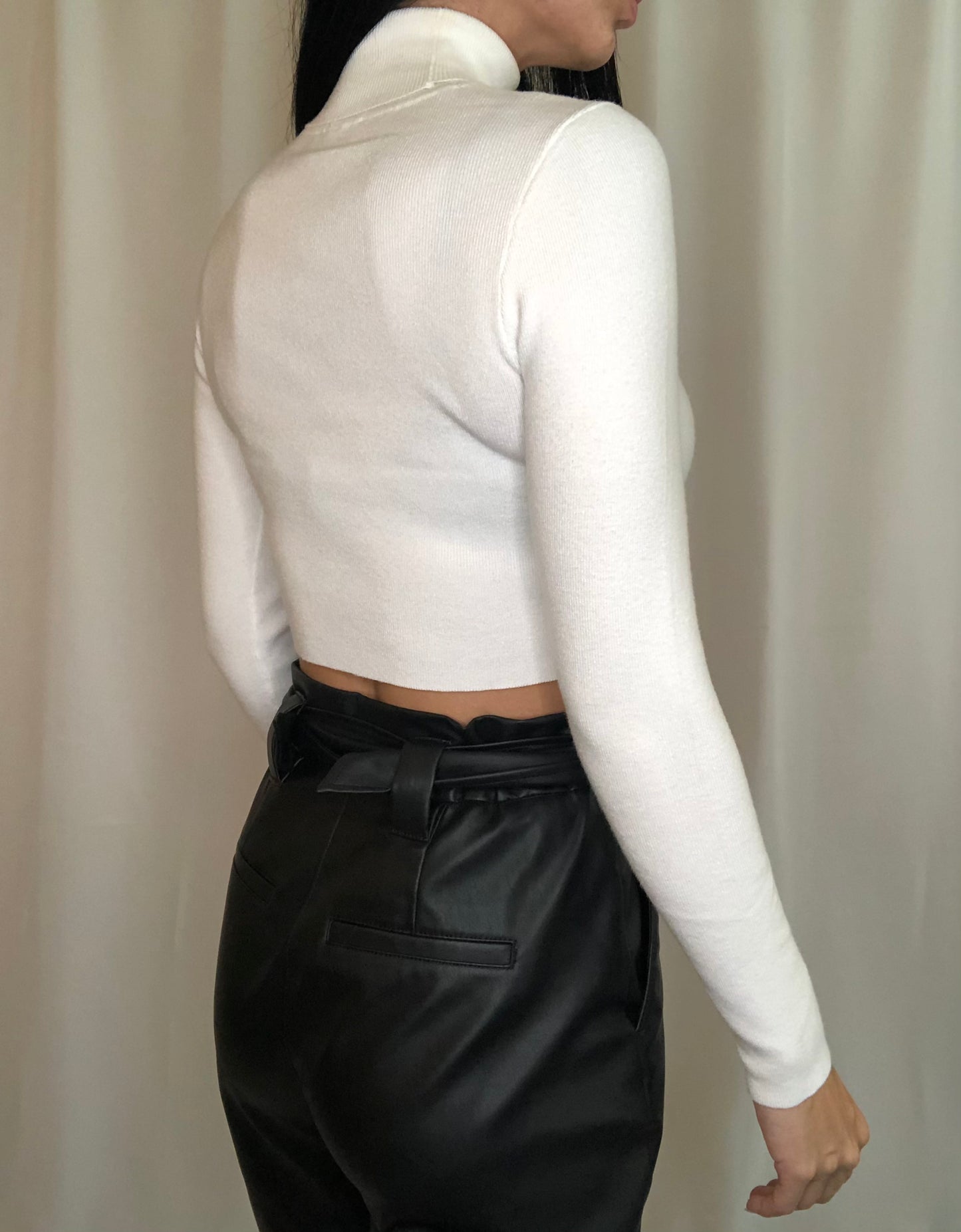 Cut It Out Turtleneck Top-FINAL SALE