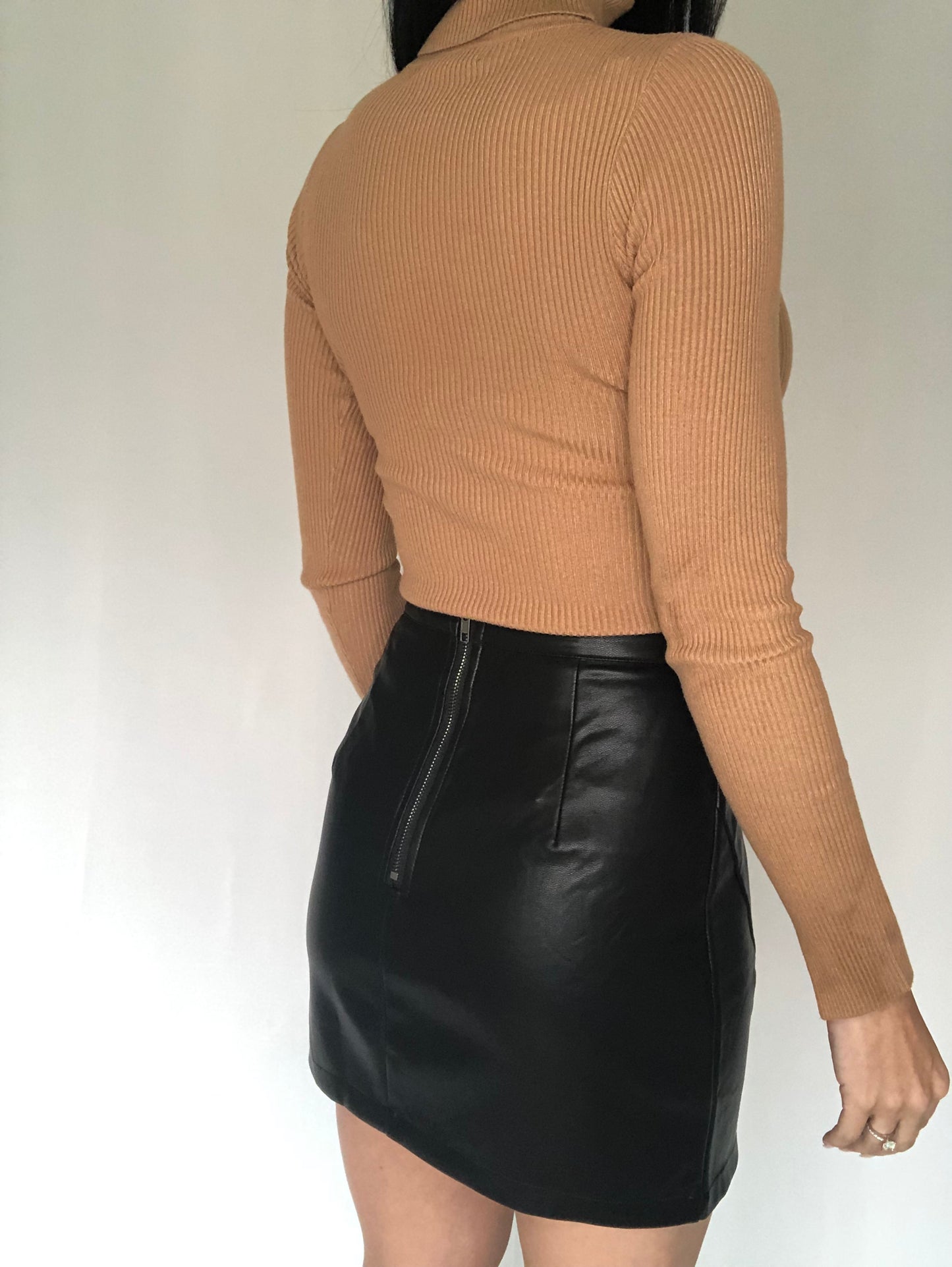 Edgy Vibes Faux Leather Mini Skirt-FINAL SALE