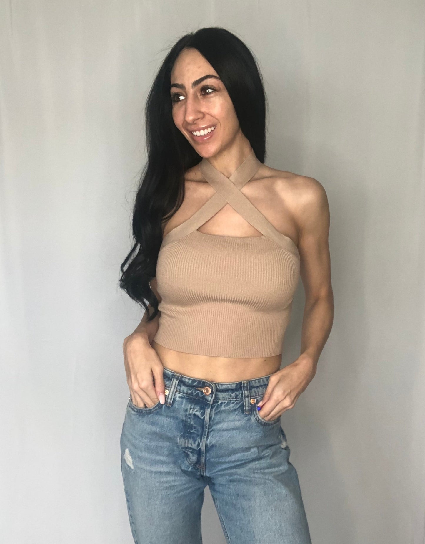 Take Me Out Halter Top-FINAL SALE